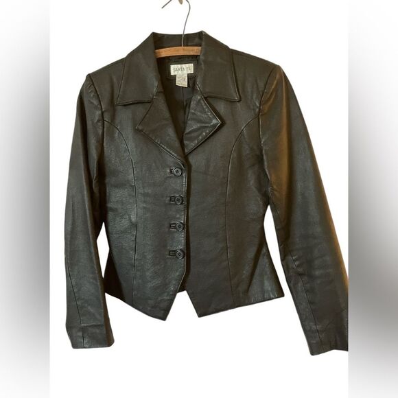 Santa Fe Leather Blazer  Size 4 - Picture 4 of 6